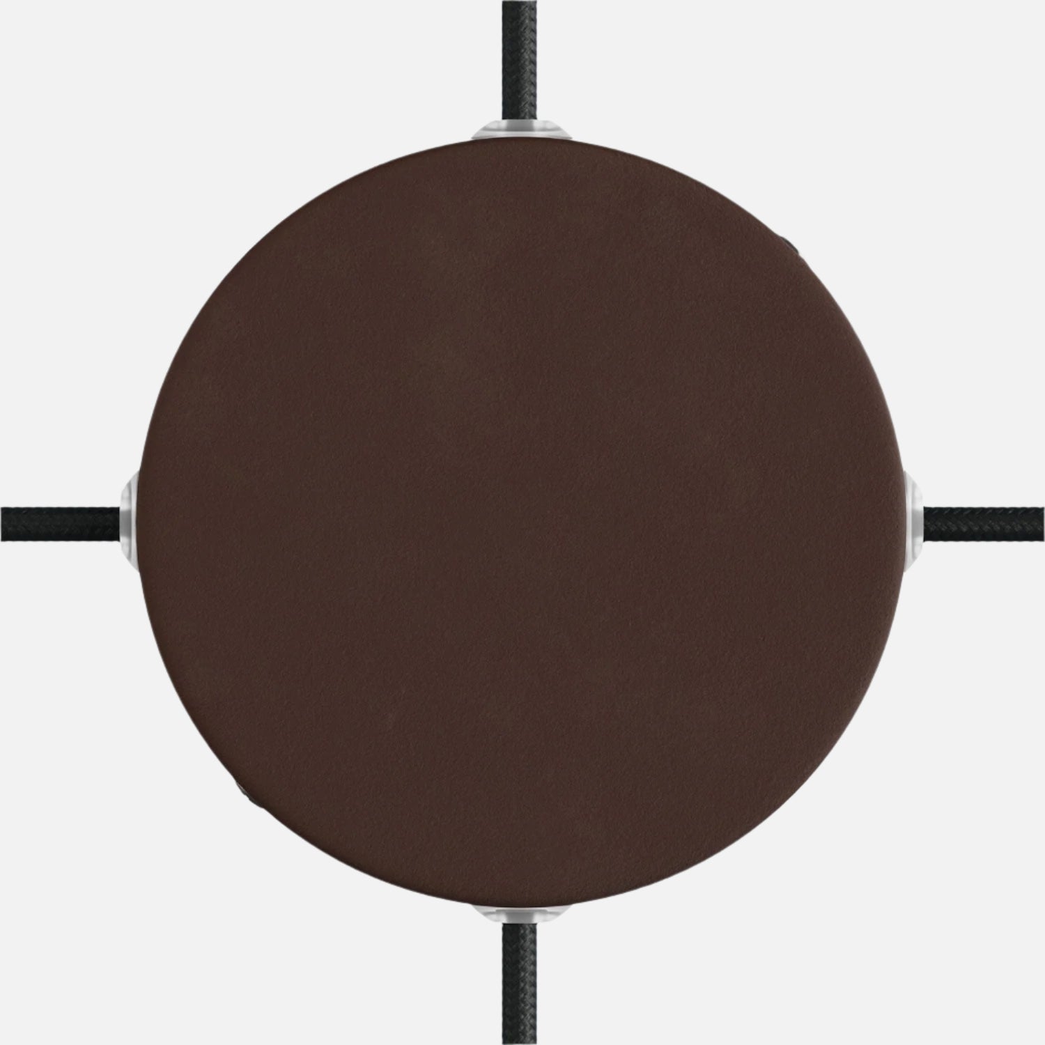 Cylindrical Metal Ceiling Rose Junction Box - 4 Side Outlets - KRM12SF4LRU - Uneeka